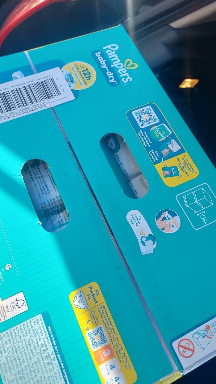Carton de couche pampers taille 3 - photo numéro 3
