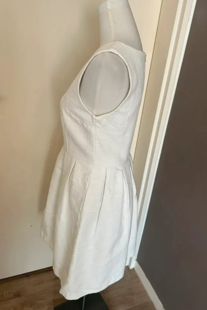 Monoprix, robe blanche, femme, taille 40 - photo numéro 3