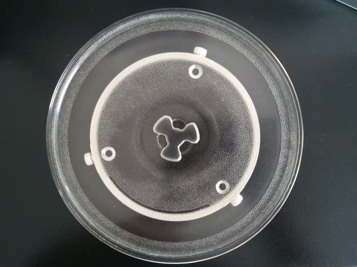 Plateau micro-ondes 27cm en verre