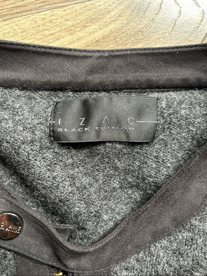 Cardigan Zippé ZAC Black Edition - Laine d'Agneau - Gris Anthracite - photo numéro 2