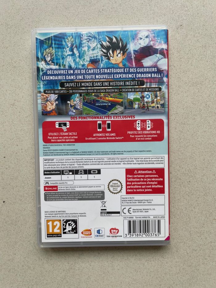 Jeu pour Nintendo switch, Super dragonball heroes world mission en français - photo numéro 3