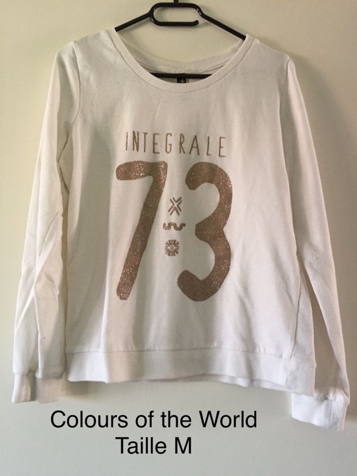 Sweat crème Colours of the World Taille M