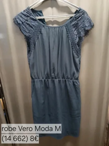 14662 robe grise femme M Véro moda