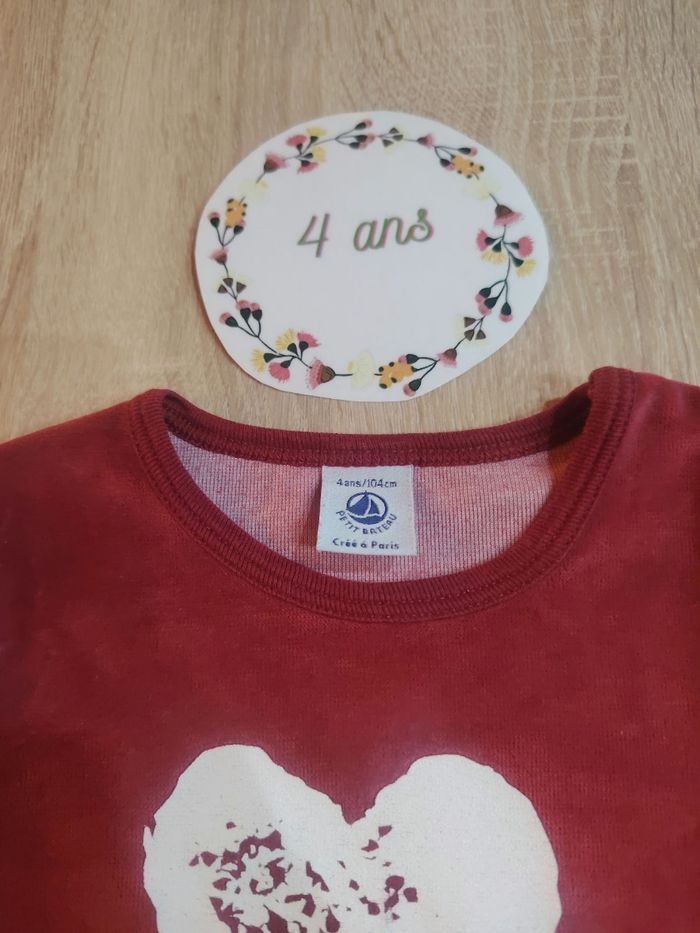 Lot de 2 pyjamas fille 4 ans petit bateau - photo numéro 3