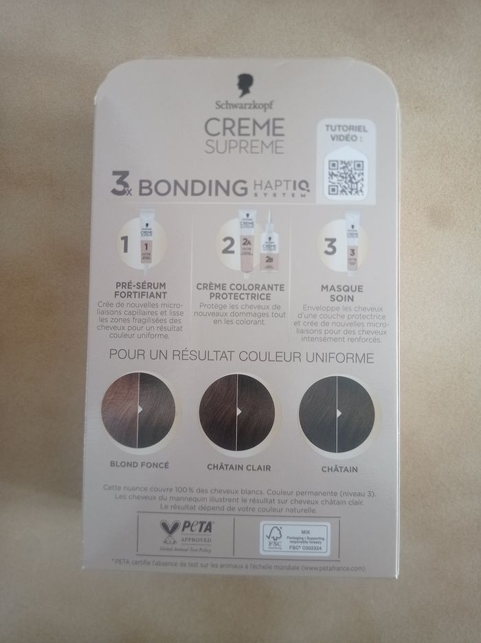 Coloration Crème suprême "Schwarzkopf" - photo numéro 2