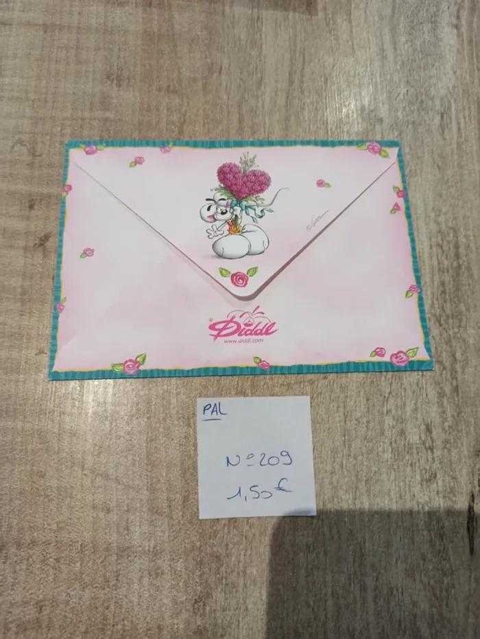 Papier à lettre Diddl 209 1,50€