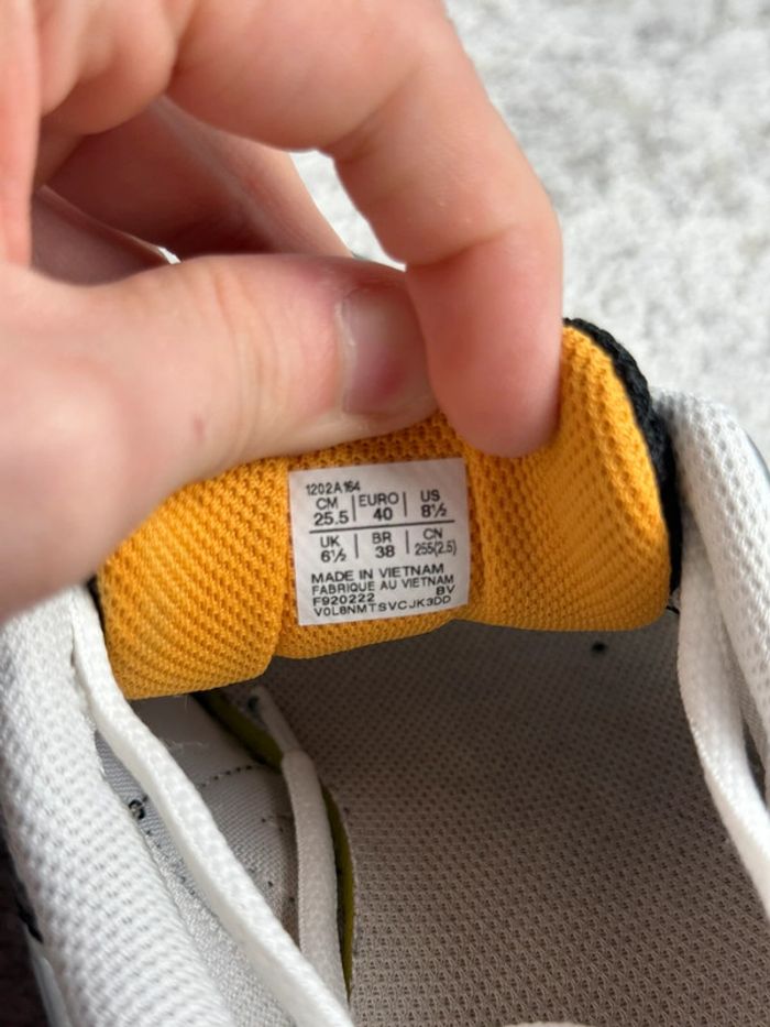 Asics Gel 1130 Running - White & Yellow & Silver - photo numéro 8