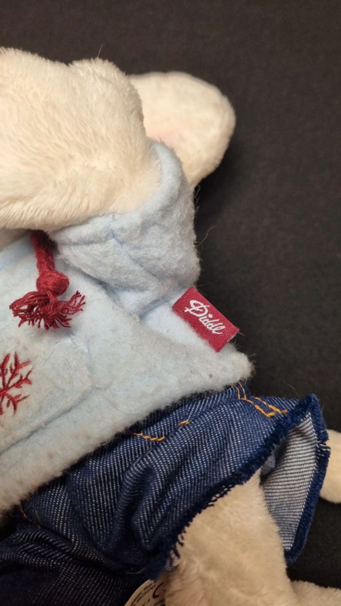 Grande peluche Diddl d’hiver avec capuche - environ 35 cm - photo numéro 3