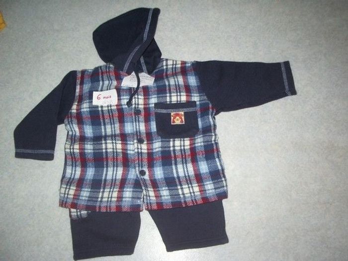 Ensemble Pantalon molletonné + Veste à capuche