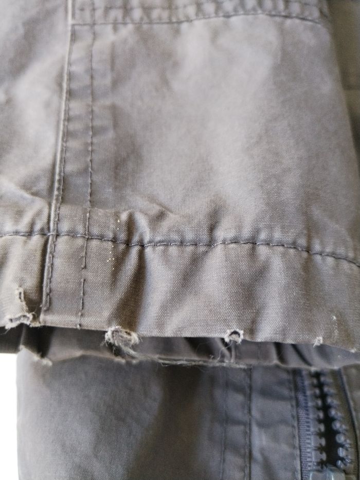 Manteau doublé gris capuche fourrure 4 ans - photo numéro 2