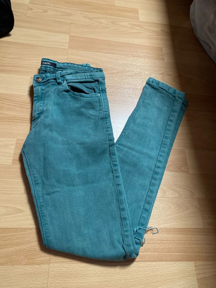 Jean émeraude troué femme taille 38