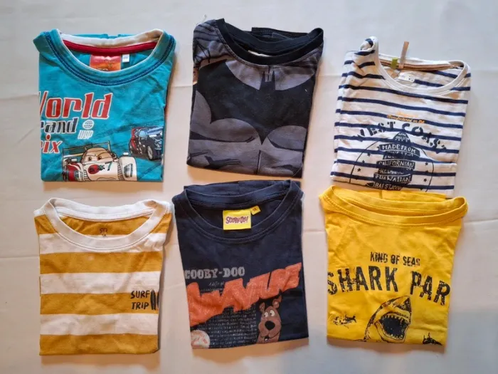 Gros Lot tee-shirt short garçon 5 ans été - photo numéro 2