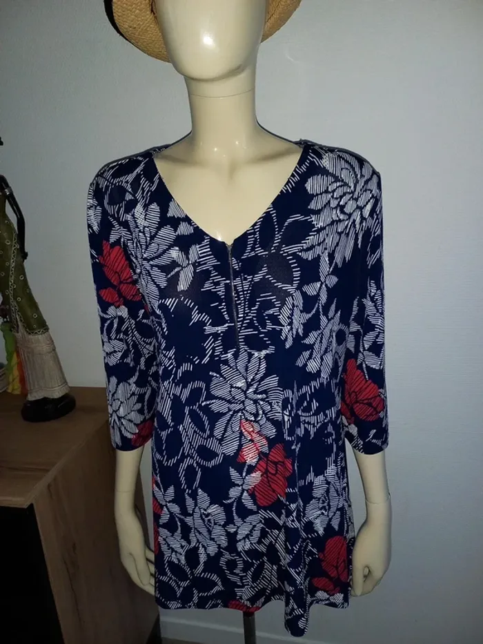 Tunique bleue marine T4