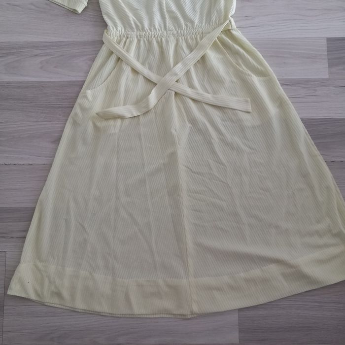 Robe longue jaune vintage taille 38 - photo numéro 7