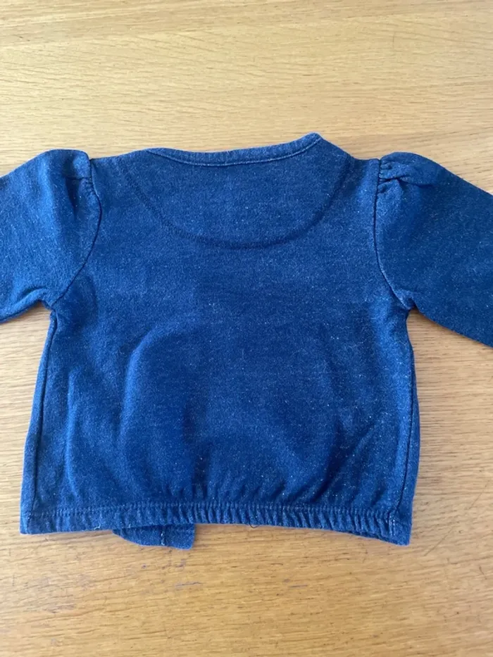 Gilet bleu 12 mois fille - photo numéro 3