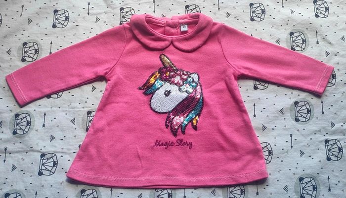 Tee-shirt ML taille 3 mois - photo numéro 2