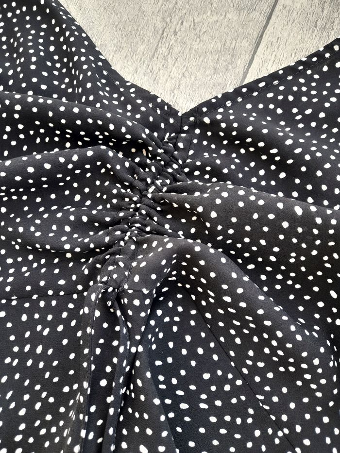 Chemisier fluide noir à pois blancs, Pimkie - photo numéro 4