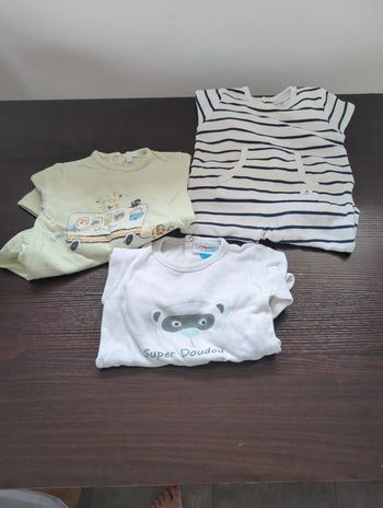 3 pyjamas coton