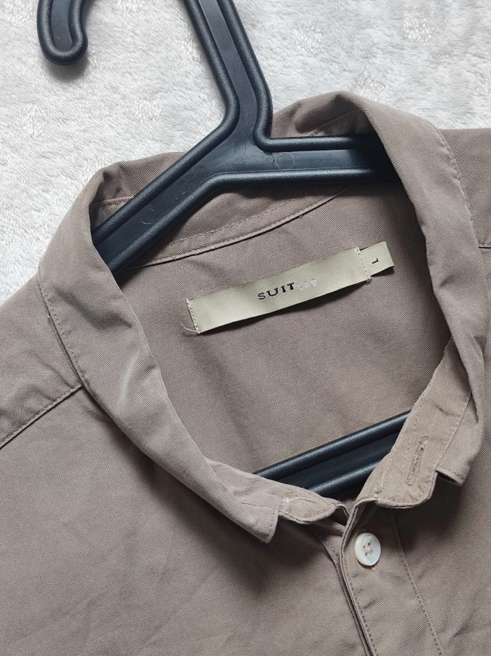 Chemise taupe en lyocell taille L - photo numéro 3
