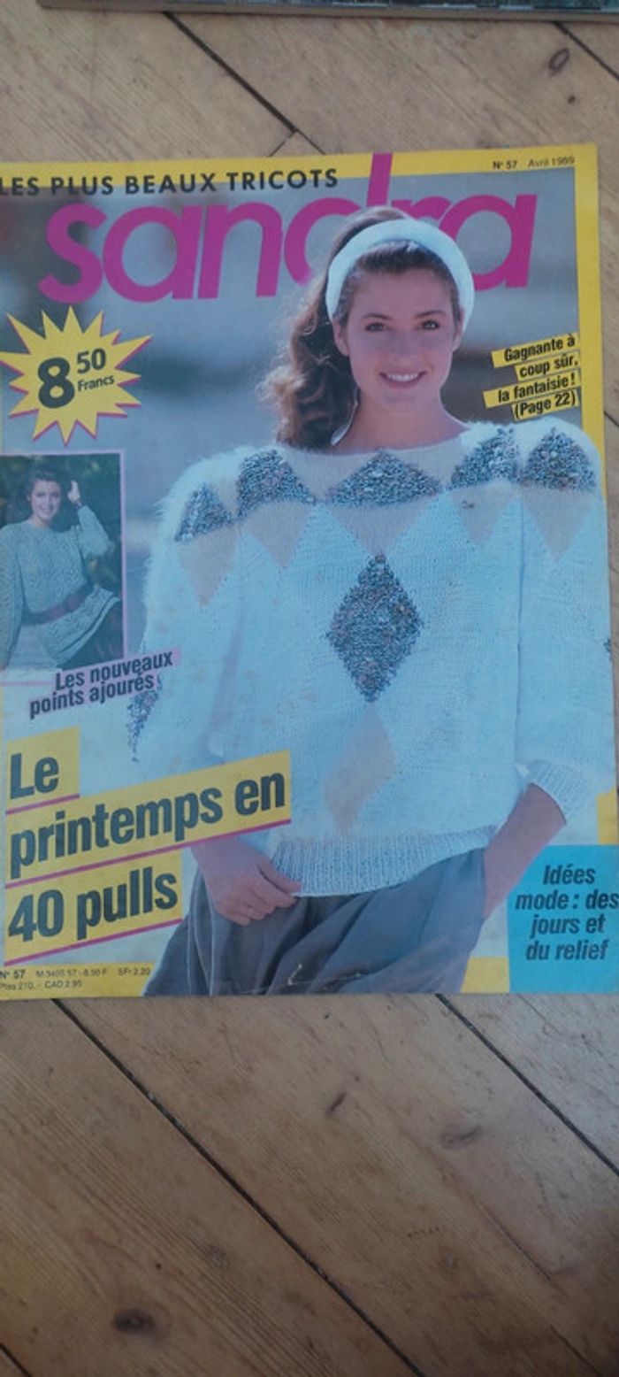 Catalogue tricot Sandra vintage avril 1989 - photo numéro 1