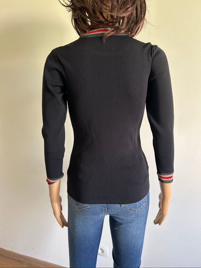 Pull noir et pailleté Morgan taille XS jamais porté - photo numéro 5