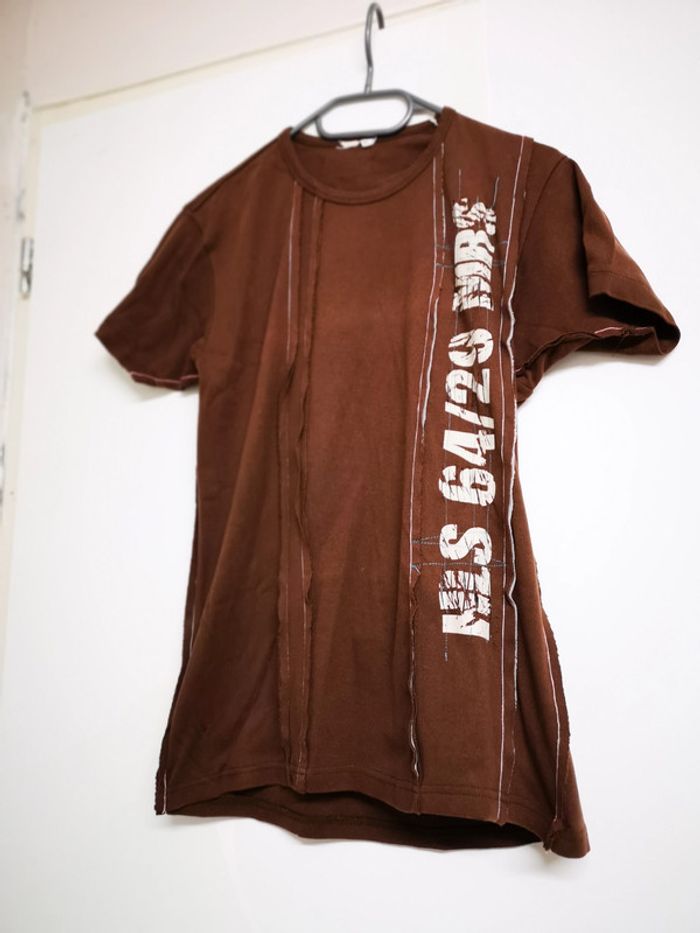 T shirt marron moulant L - photo numéro 2