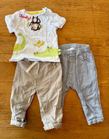 Lot vêtements léger 12 mois