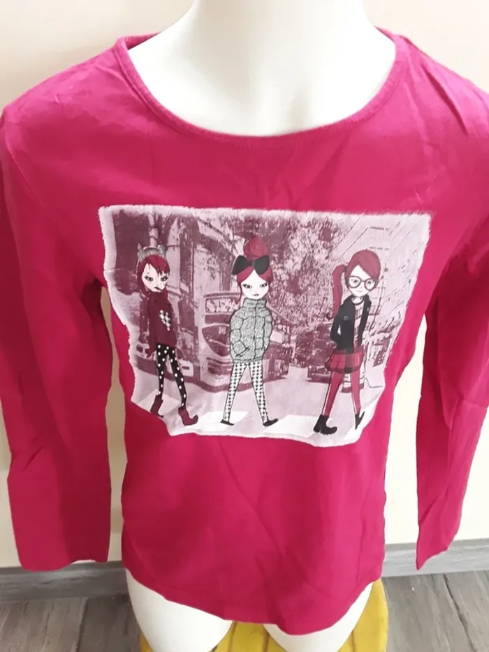 Tee-shirt manches longues 10 ans (140 cm) - photo numéro 2