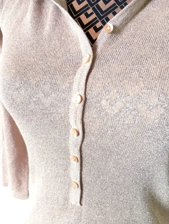 🌸Pull tunique, fin, manches 3/4, Yessica, Taille S - photo numéro 2