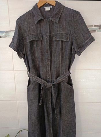 Robe Antonelle 100% lin noir
