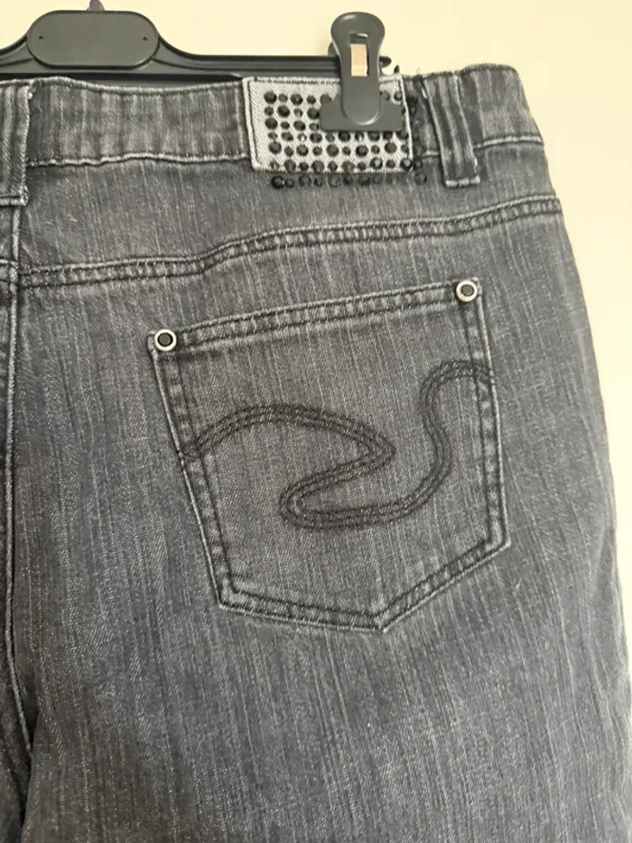 Jean droit grande taille en très bon état taille 50 el corte ingles noir - photo numéro 6