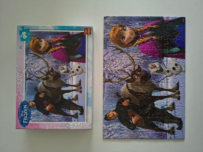 Puzzle Disney Frozen La Reine des neiges 33 x 22 tbe 99 pièces - photo numéro 3