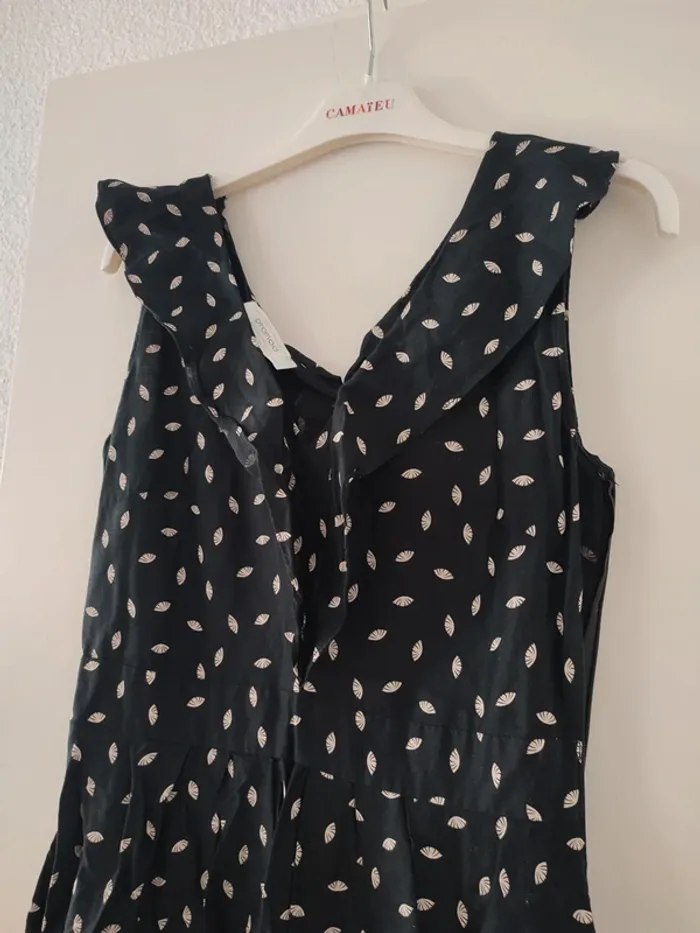Robe noire a motifs promod