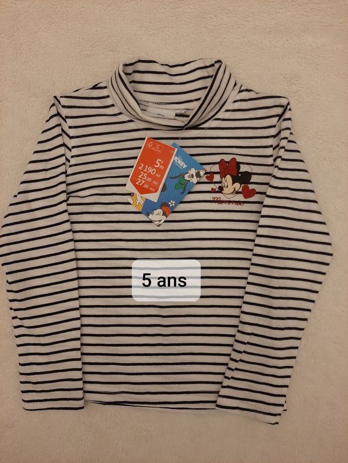 Tee-shirt col roulé 5 ans