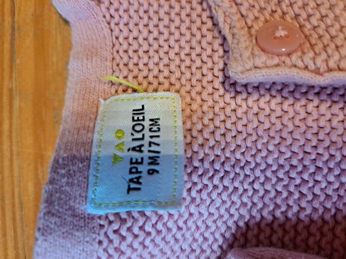 Gilet fille rose - photo numéro 2