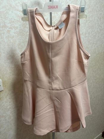 Haut péplum rose poudré Karl Marc John (Taille S)