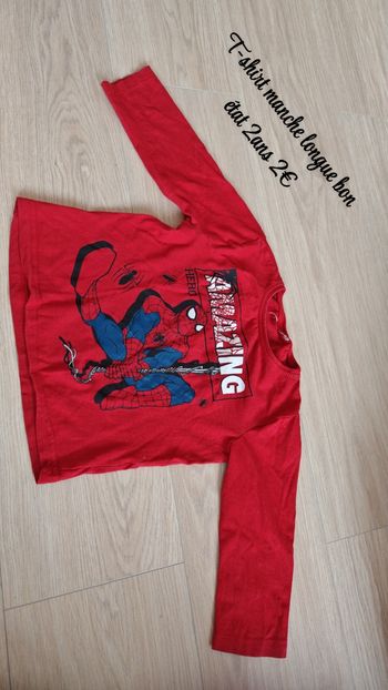 T-shirt manche longue Spider-Man 2ans 