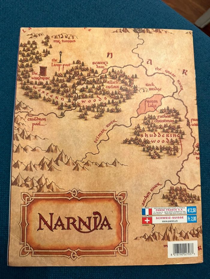Album livre Panini complet stickers autocollants Narnia Le monde de Chapitre 1 lion sorcière - photo numéro 2