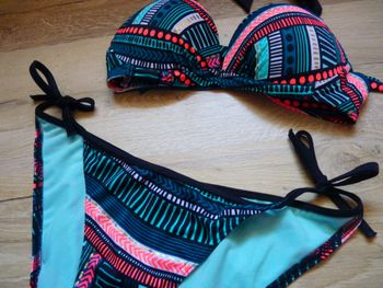 Maillot de bain femme decathlon 2 pièces ensemble TBE M 38