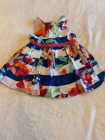 Robe fleurie 6 - 12 M /80cm