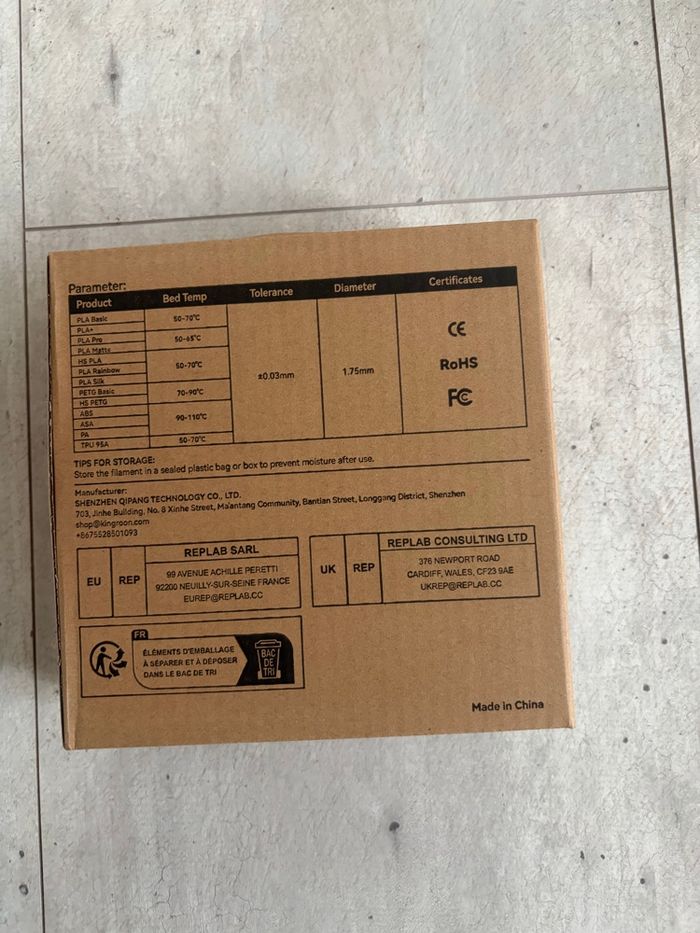 Filament HS-PETG noir kingroon 1kg - photo numéro 4