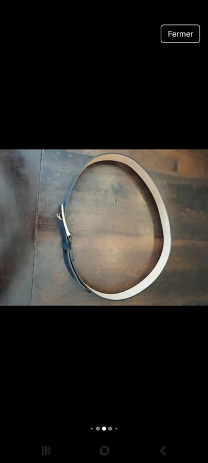 Ceinture homme Angelo de Lombardi cuir 85cm - photo numéro 11