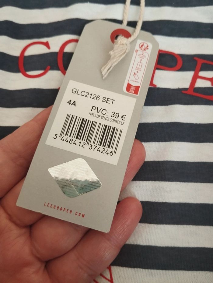 Ensemble short t-shirt Lee Cooper 4ans - photo numéro 5