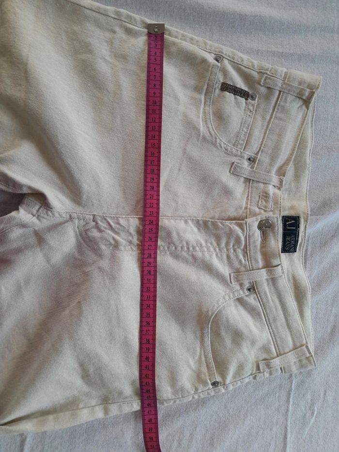 Pantalon lin coton Armani Comfort taille 30 - photo numéro 12
