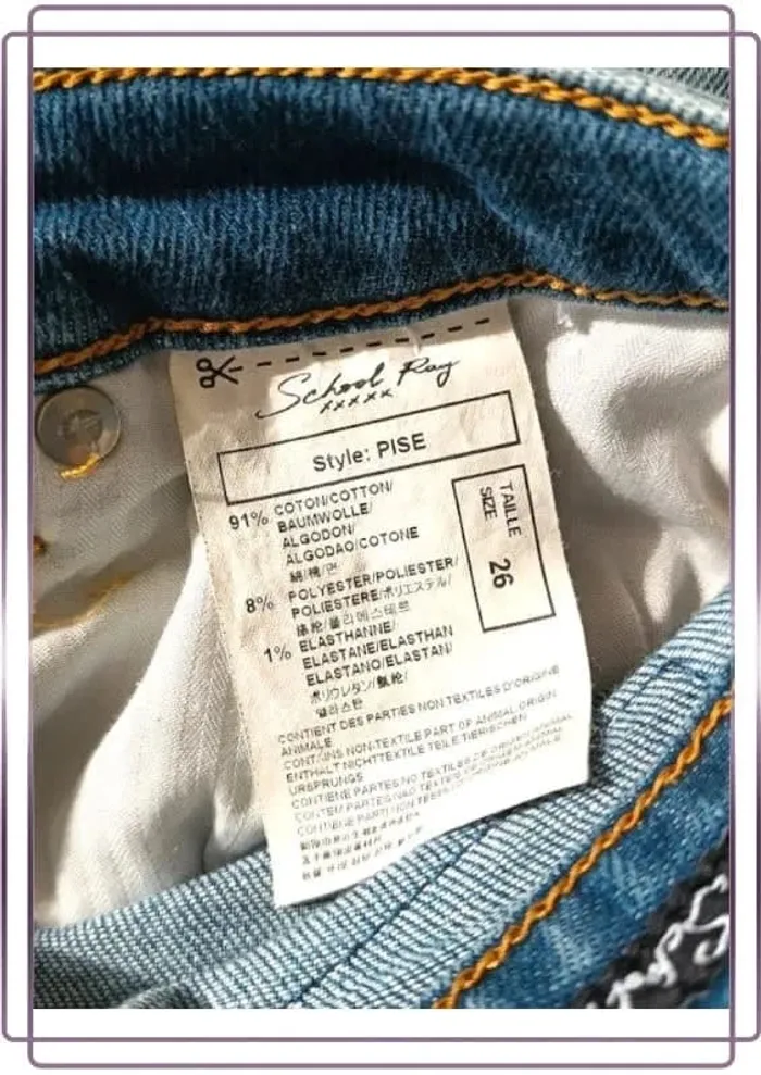 Jean Shool Rag ,coupe skinny ,taille mi-haute ,stretch - photo numéro 13