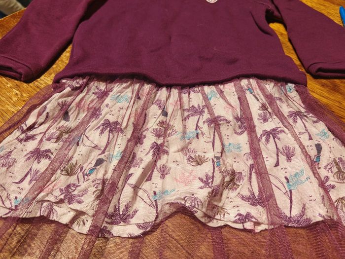 Robe violette hiver fille - taille 3 ans La compagnie des petits - photo numéro 2