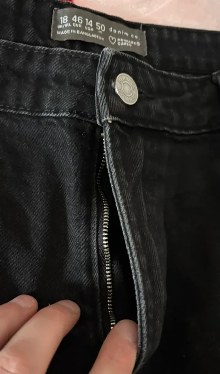 Jeans coupe droite noir - photo numéro 2