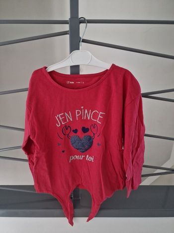 tee-shirt rouge Gemo
