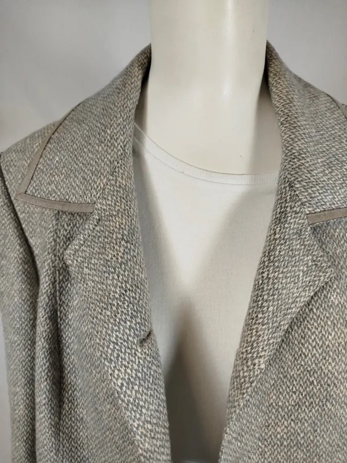 Manteau vintage femme - 100% laine - Elégant Pièce rare A267 - photo numéro 4