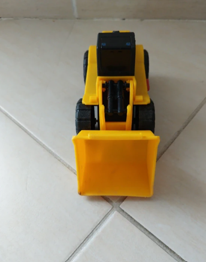 Tracteur chargeur- véhicule jouet enfant jaune et noir - photo numéro 2